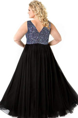 Sydneys Closet Plus Size Prom Long Formal Dress