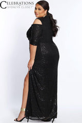 Sydneys Closet Sequin Long Prom Dress