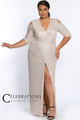 Sydneys Closet Sequin Long Prom Dress