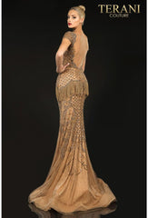 Terani Couture 1712P2518 Long Formal Prom Dress