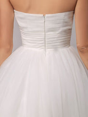 Exclusive Tull Lace Off-The-Shoulder Ball Gown Wedding Dress With Wrap