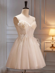 V couche Light Light Champagne en tulle