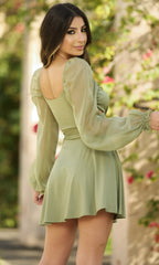 Vera Long Sleeve Short Party Dress