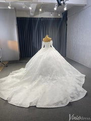 Vintage Lace Balll Gown Wedding Dresses Off the Shoulder Long Sleeves 231129
