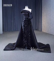 Vintage Mermaid Pageant Dress Ruffled Formal Dresses with Overskirt 222123