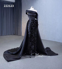 Vintage Mermaid Pageant Dress Ruffled Formal Dresses with Overskirt 222123