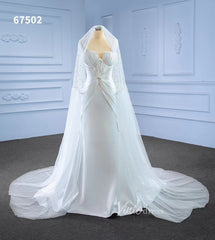 Vintage Mermaid Satin Wedding Dresses 67502