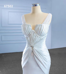 Vintage Mermaid Satin Wedding Dresses 67502