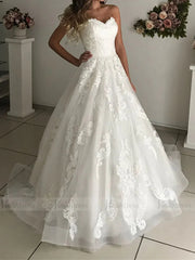 Vintage Strapless Lace Wedding Dresses 2019 VW1334