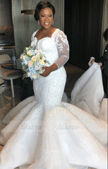 Luxury Lace Mermaid Wedding Dresses