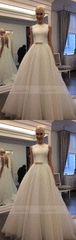 Simple Sleeveless A-Line Wedding Dresses