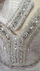 Fully Beaded Long Sleeve Mermaid Wedding Dresses Backless VW1429