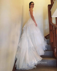 Layered Tulle Wedding Dresses Ruffle Bridal Gowns VW2053