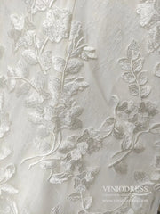 Mermaid Lace Wedding Dresses Backless Boho Wedding Dress Viniodress VW1118