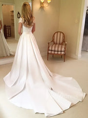 Modest Lace Wedding Dresses with Overskirt VW1246