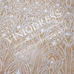 Ornate Beaded Lace Mermaid Wedidng Dresses with Long Train VW1432