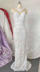Sexy Geometric Sequin Mermaid Wedding Dresses VW1416