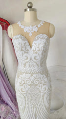 Sexy Geometric Sequin Mermaid Wedding Dresses VW1416