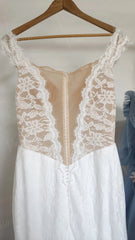 Sexy Mermaid Lace Wedding Dresses Off the Shoulder Bridal Dress VW1297