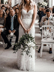 Spaghetti Strap Boho Wedding Dresses Affordable VW1222