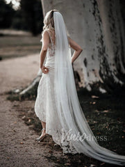 Spaghetti Strap Boho Wedding Dresses Affordable VW1222