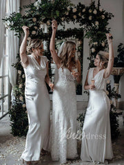 Spaghetti Strap Boho Wedding Dresses Affordable VW1222