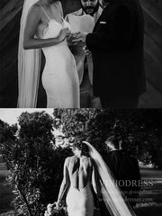 Spaghetti Strap Mermaid Lace Rustic Wedding Dresses Affordable VW1410