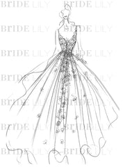 Wedding Dresses A Line V Neck Sleeveless Lace Appliqued Bridal Gowns With Train