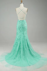 White Halter Backless Prom Dress
