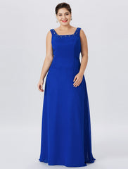 Aimishang A-Line Mother of the Bride Dress Formal Classic & Timeless Elegant & Luxurious Plus Size Straps Floor Length Chiffon Lace Long Sleeve Wrap Included with Pearls Crystals