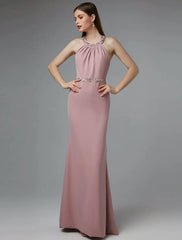 Beautiful Dress Wedding Floor Length Sleeveless Crisscross Back Beading