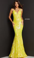 Jovani Long Designer Prom Dress with Sequins