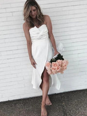 Sweetheart Slit Bridesmaid Dresses, Fancy Wedding Bridesmaid Dresses - RongMoon