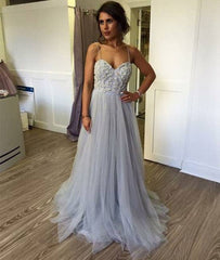 Custom made sweetheart tulle long prom dress, bridesmaid dress - RongMoon