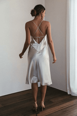 Spaghetti V-neck Bridesmaid Dresses, Popular Bridesmaid Dresses, Bridal Party Dresses - RongMoon