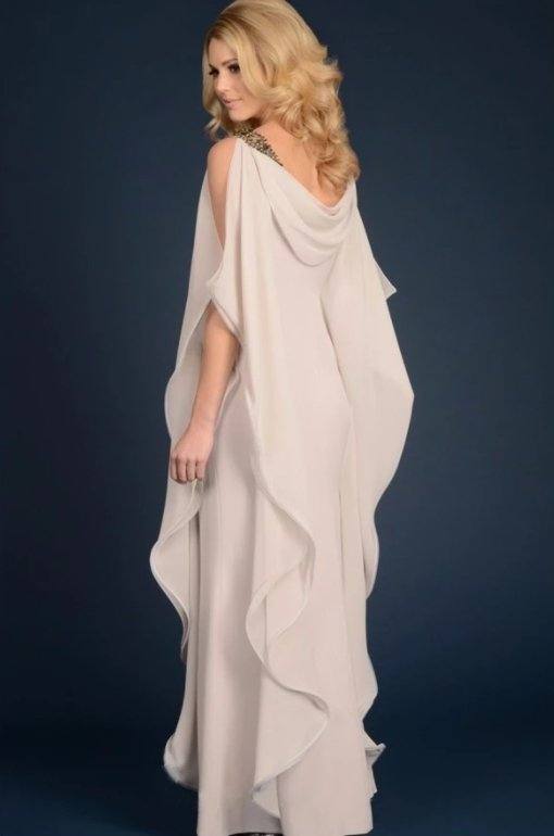 Plus Size Mother Of The Bride Dresses Sheath Ruffles Beaded Long Wedding Party Dresses Mother Dresses For Wedding - RongMoon