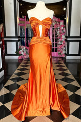 Olive Green Satin Sleek Keyhole Prom Dress