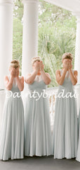 Simple Sweetheart A-line Chiffon Floor-length Long Bridesmaid Dresses.DB10775