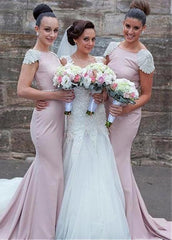 Stretch Charmeuse Mermaid Bridesmaid Dresses