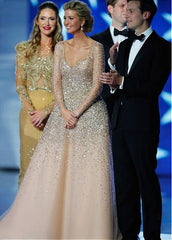 Wonderful Evening Dress With Beadings