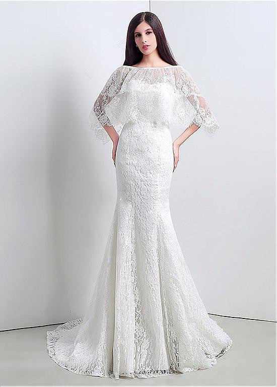 Mermaid Wedding Dresses With Jacket