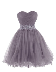 Sweetheart Tulle Cocktail Homecoming Dress