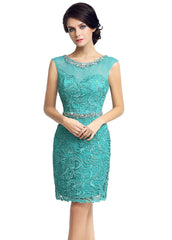 Green Sheath Cocktail Dress