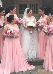 Chic Tulle & Silk-like Chiffon  Bridesmaid Dresses