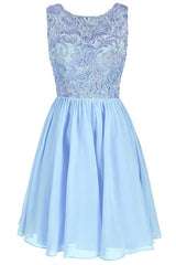 Lace Bridesmaid Formal Short Homecoming Dress
