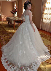 Wedding Dresses With Beaded Lace Appliques