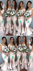 Mismatched Sexy Sweetheart Mermaid Sparkly Full Sequins Bridesmaid Dresses,WG88