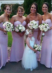 Elegant Stretch Charmeuse Mermaid Bridesmaid Dresses