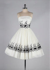 Black and White Homecoming Dress