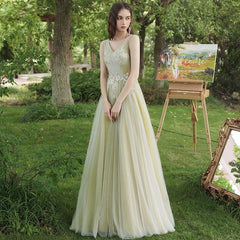 Mismatched Tulle Lace Appliques Bridesmaid Dresses, A-line Bridesmaid Dresses, Popular Bridesmaid Dresses, 2021 Bridesmaid Dresses - RongMoon